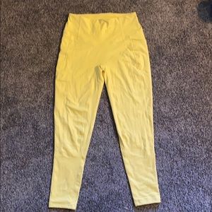 Yellow TYC Heart Booty Leggings